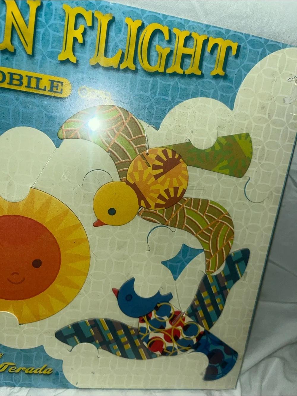 Birds In Flight Mobile by Jung Teruda- Multicolor Baby Nursery Mobile DIY